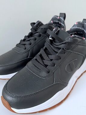 Champion Women's Black Athletic Sneakers with Gum Sole